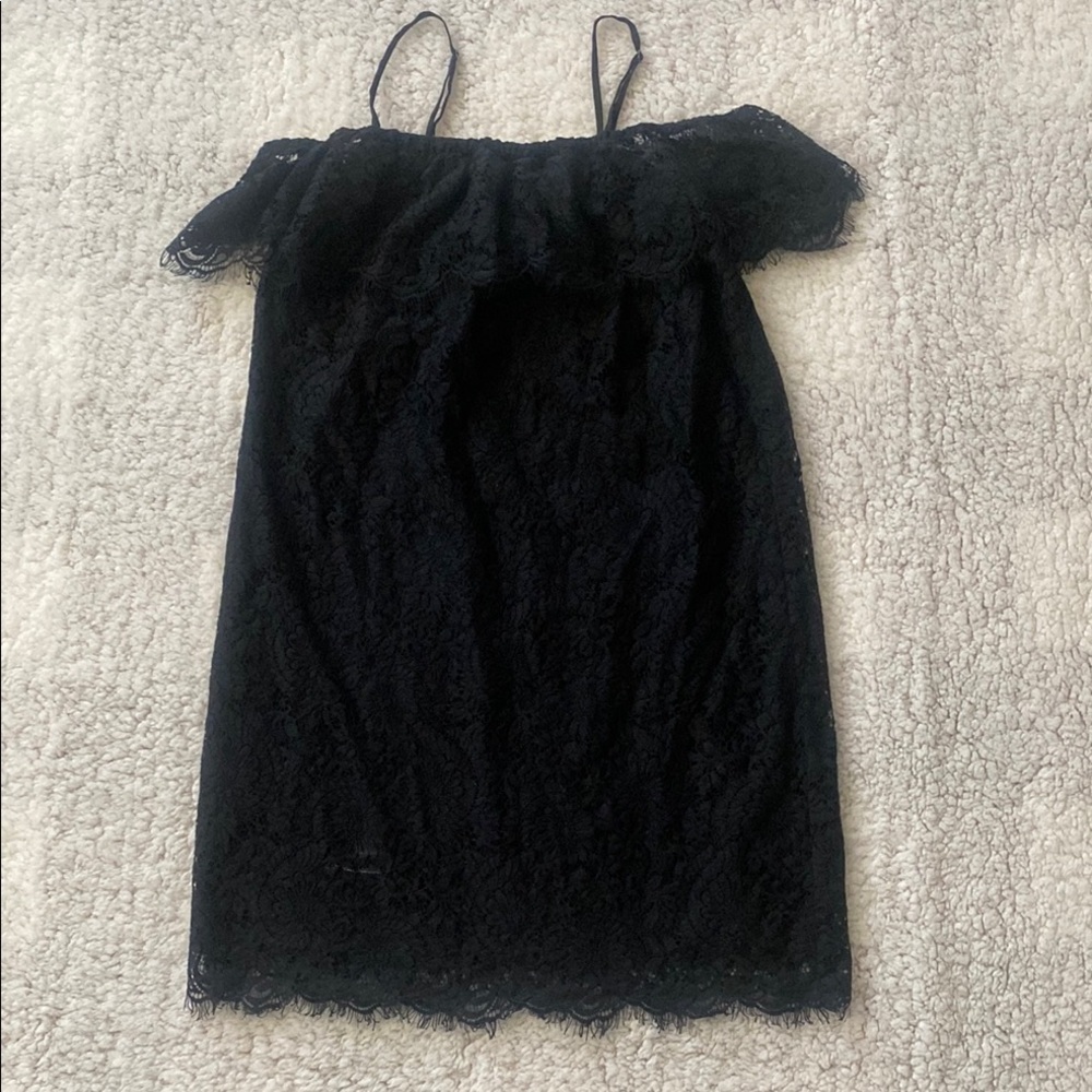 Madewell Black Babydoll Dress Spaghetti Strap Cocktail size 00